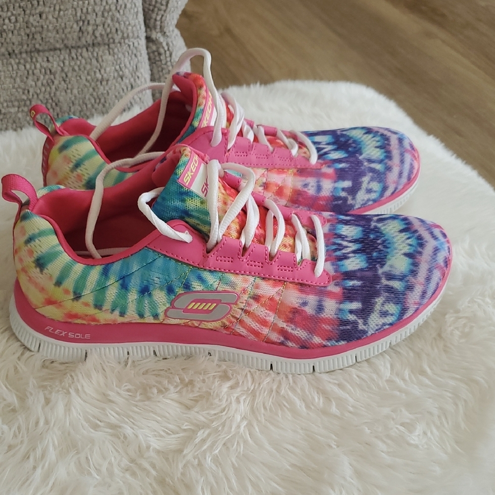 Skechers  Tie-Dye Athletic Sneakers - Picture 4 of 6